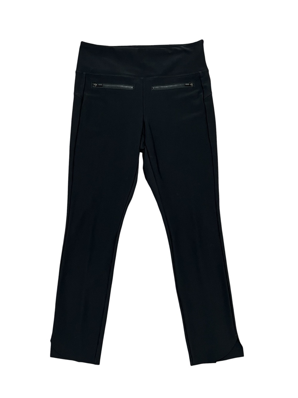ATHLETA BLACK STELLAR CROPPED zip pocket pants 25” inseam like new size SMALL - Picture 2 of 10